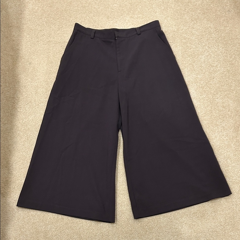 Vintage Culture NYC Wide-Leg Brown Capris